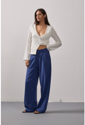 CALÇA PREGAS ALFAIATARIA MARINHO