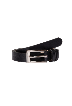 CINTO LB PRETO FIVELA PRATA 