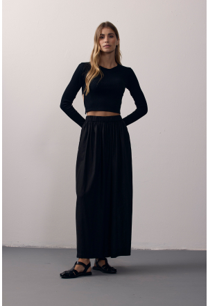 CALÇA DRAPEADO CAMBRAIA PRETO