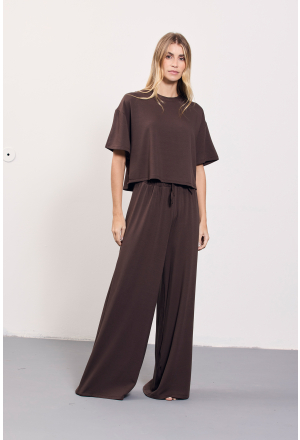 CALÇA SERENA FLANELADA CAFÉ
