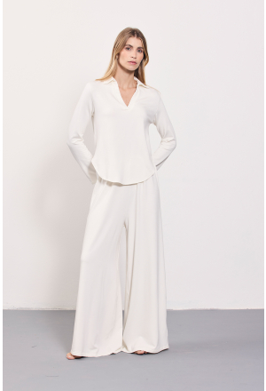CAMISA LUAR FLANELADA OFFWHITE
