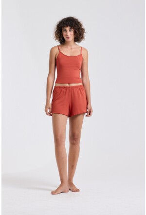 SHORT TRÉGUA MOLETINHO TELHA