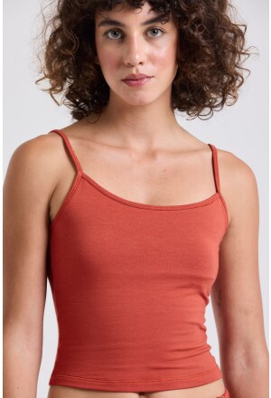 BLUSA TRÉGUA MOLETINHO TELHA