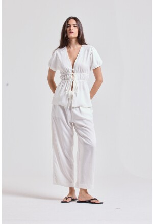 CALÇA PAULA CAMBRAIA OFFWHITE