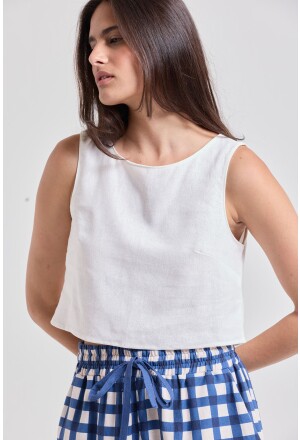 BLUSA MARINA LINHO OFFWHITE