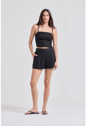 SHORT PREGAS LINHO 