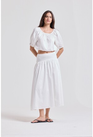 BLUSA FRANZIDA COTTON OFFWHITE