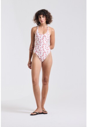 MAIÔ CRUZADO VERMELHO TULIPAS