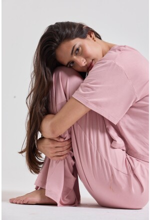 T-SHIRT SERENA VISCOLYCRA ROSE