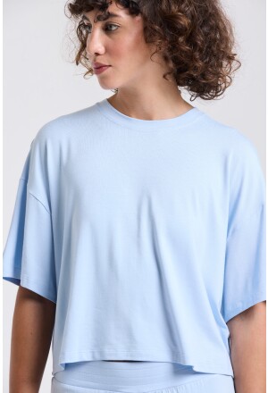 T-SHIRT SERENA VISCOLYCRA AZUL CLARO