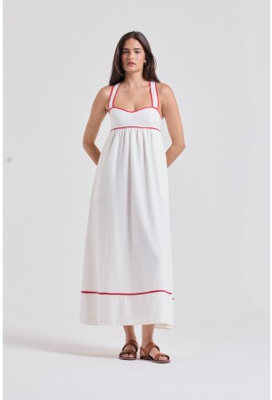 VESTIDO AMARRAÇÃO BOLSO OFFWHITE