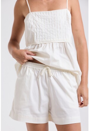 SHORT BASICO ALGODÃO OFFWHITE