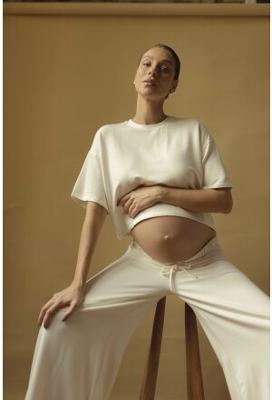 T-SHIRT SERENA FLANELADA OFFWHITE
