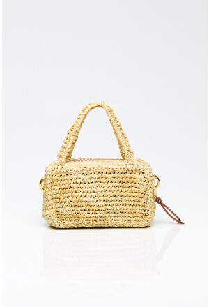 BOLSA RIVIERA RAFIA BEGE - MIL LINHAS