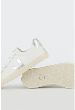 TENIS VEJA ESPLAR LEATHER WHITE SILVER