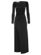 VESTIDO MANGA FENDA DRAPEADO