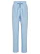 CALÇA RETA BOLSO CAMBRAIA AZUL CLARO