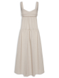 VESTIDO RODADO CAMBRAIA AREIA