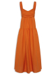 VESTIDO RODADO CAMBRAIA LARANJA