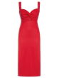 VESTIDO VAZADO NÓ VERMELHO