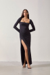 VESTIDO MANGA FENDA DRAPEADO