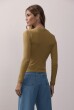 BLUSA MANGA RIBANA CAQUI
