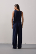 BLUSA DECOTE V CAMBRAIA MARINHO