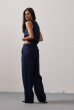 BLUSA DECOTE V CAMBRAIA MARINHO