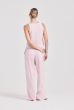CALÇA RETA BOLSO CAMBRAIA ROSA