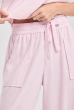CALÇA RETA BOLSO CAMBRAIA ROSA