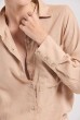 CAMISA SOCIAL CAMBRAIA BEGE