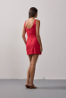VESTIDO MINI LINHO WASHED VERMELHO