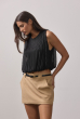 SHORT SAIA LINHO CARAMELO