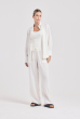 CAMISA SOCIAL ARREDONDADA CAMBRAIA OFFWHITE