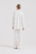 CAMISA SOCIAL ARREDONDADA CAMBRAIA OFFWHITE