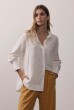 CAMISA SOCIAL ARREDONDADA CAMBRAIA OFFWHITE