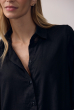 CAMISA SOCIAL ARREDONDADA CAMBRAIA PRETO