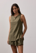 BLUSA LONGA CAMBRAIA VERDE