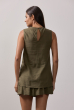 BLUSA LONGA CAMBRAIA VERDE