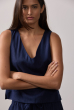 BLUSA DECOTE V CAMBRAIA MARINHO