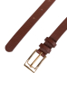 CINTO LB MARROM FIVELA DOURADA