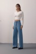 BLUSA DECOTE COSTAS AMARRAÇÃO CANELADA OFFWHITE