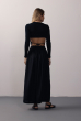 BLUSA DECOTE COSTAS AMARRAÇÃO CANELADA PRETO