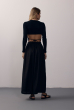 BLUSA DECOTE COSTAS AMARRAÇÃO CANELADA PRETO