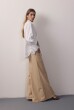 CALÇA PANTALONA PESPONTADA BEGE