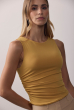 BLUSA DETALHE LATERAL MOSTARDA