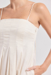 VESTIDO MIDI PREGAS AVEIA