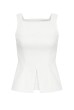 BLUSA ACINTURADA LINHO OFFWHITE