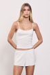 SHORT TRÉGUA TRAMA OFFWHITE