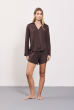 SHORT LUAR FLANELADO CAFÉ